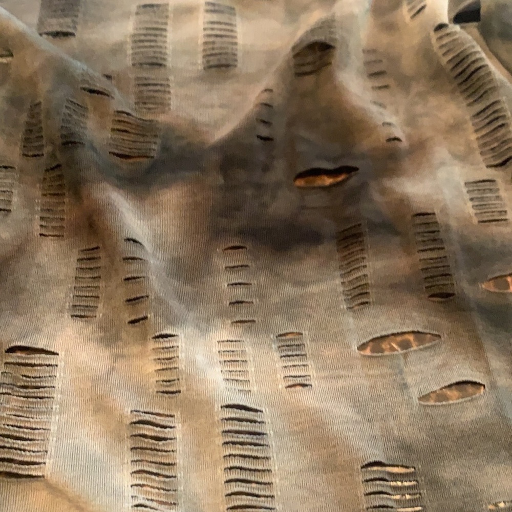 New With Tags Brown Distressed Open Front Cardiga… - image 8